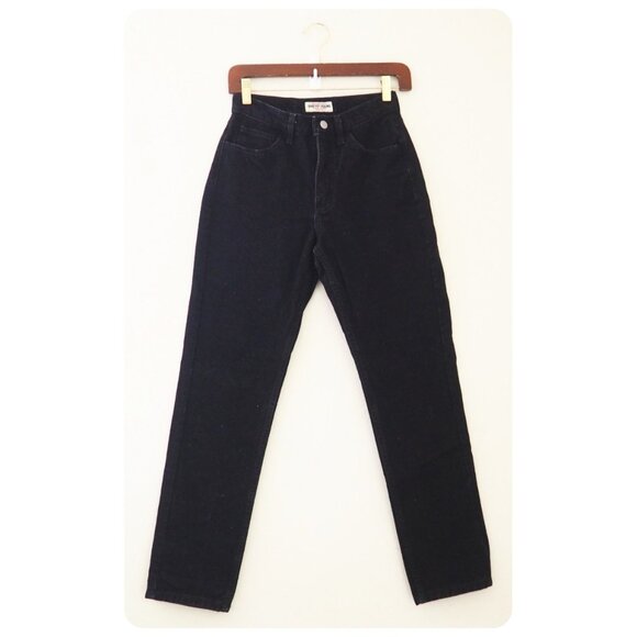 Vintage Guess Jeans Black Tapered Leg Denim sz 26 - Picture 1 of 7